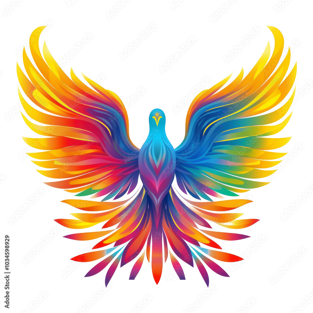 Obraz premium PNG Dove abstract graphics art.