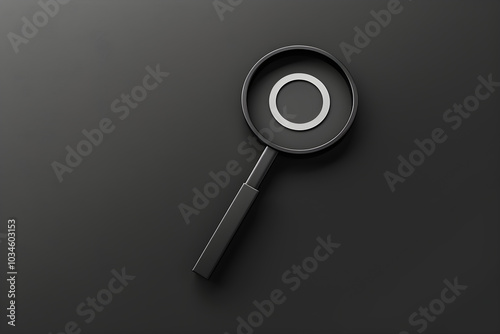 Minimalist Zoom Out Icon - Magnifying Glass with Minus Sign for Digital Interfaces and Tools photo