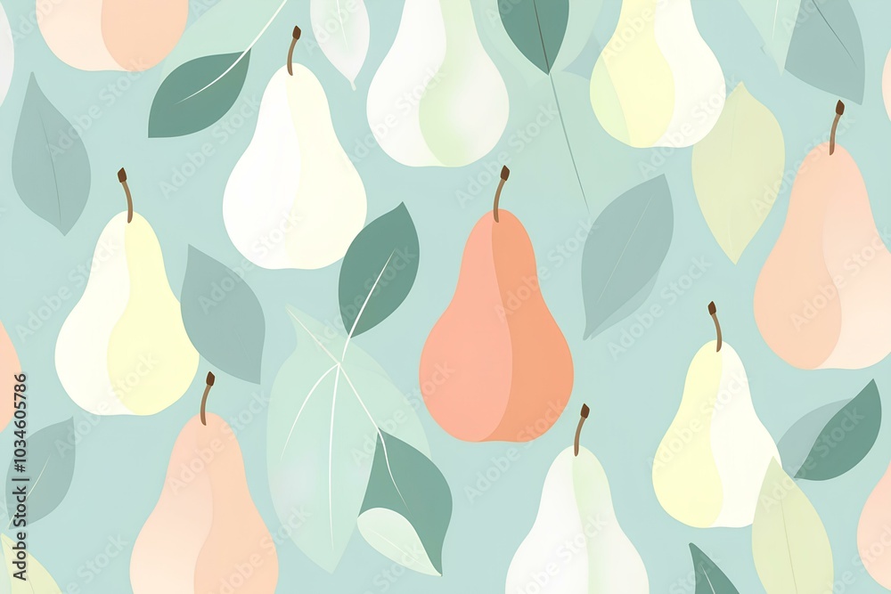 seamless pattern with pears seamless pattern with pears