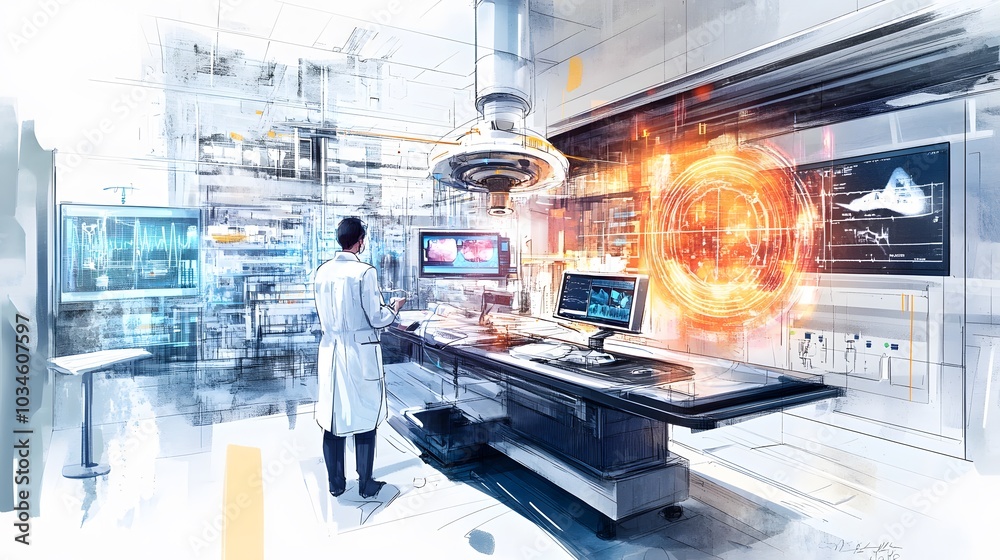 Innovative technologies in science and medicine . Mixed media. Innovative technologies in science and medicine . Mixed media.