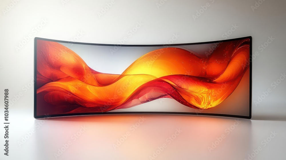 ultrawide curved lcd monitor on a sleek white background showcasing the modern design and technology of screens ideal for a techfocused presentation or advertisement ultrawide curved lcd monitor on a sleek white background showcasing the modern design and technology of screens ideal for a techfocused presentation or advertisement