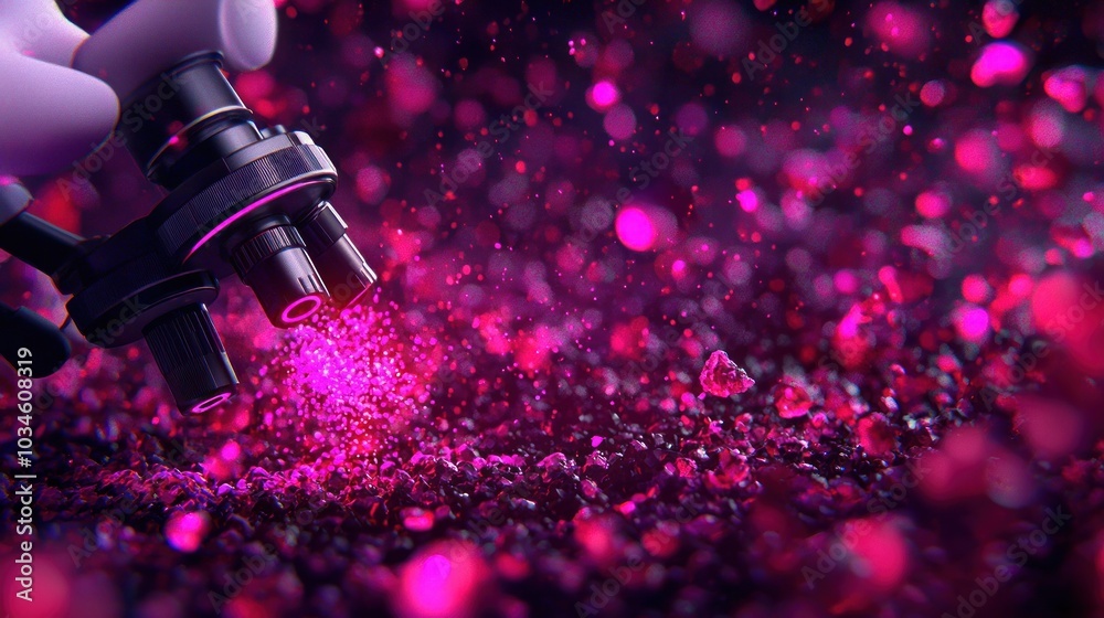 Exploring the microscopic world vibrant particles through a microscope lens Exploring the microscopic world vibrant particles through a microscope lens