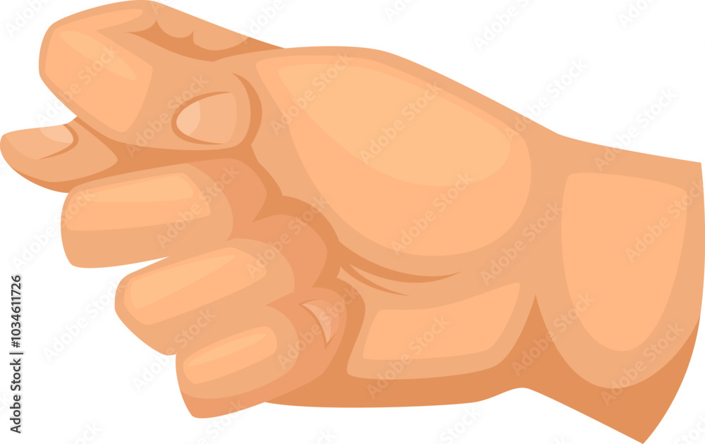 Fig sign icon. Cartoon insult hand gesture Fig sign icon. Cartoon insult hand gesture