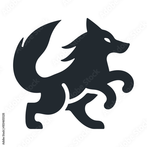 Horror werewolf vector icon design