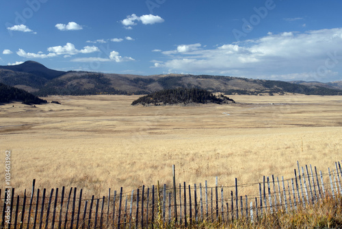 Grand view of the Valles Caldera National Preserve on a gorgeous day in northern New Mexico