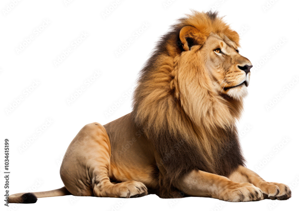 Obraz premium PNG Wildlife sitting mammal animal.