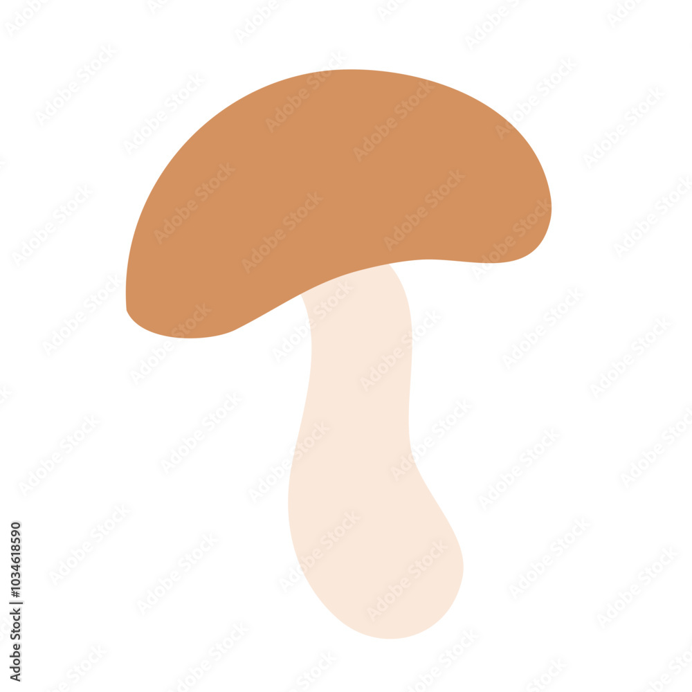 Fototapeta premium Shiitake mushroom icon cartoon vector