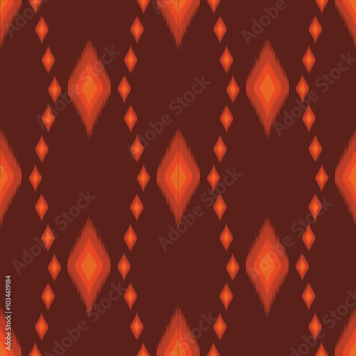 Ikat pattern with stars