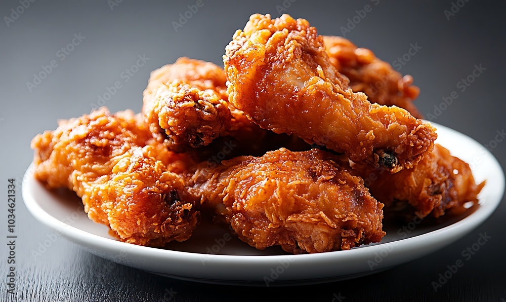 Crispy Fried Chicken Wings with Sweet Glaze Crispy Fried Chicken Wings with Sweet Glaze