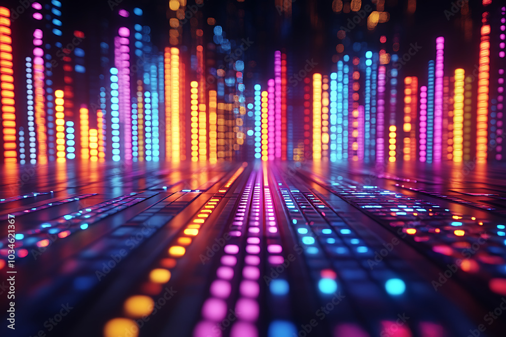 A dynamic 3D data visualization displaying colorful chart bars, illustrating business analytics, statistics, and trends in a modern, abstract style.
A dynamic 3D data visualization displaying colorful chart bars, illustrating business analytics, statistics, and trends in a modern, abstract style.