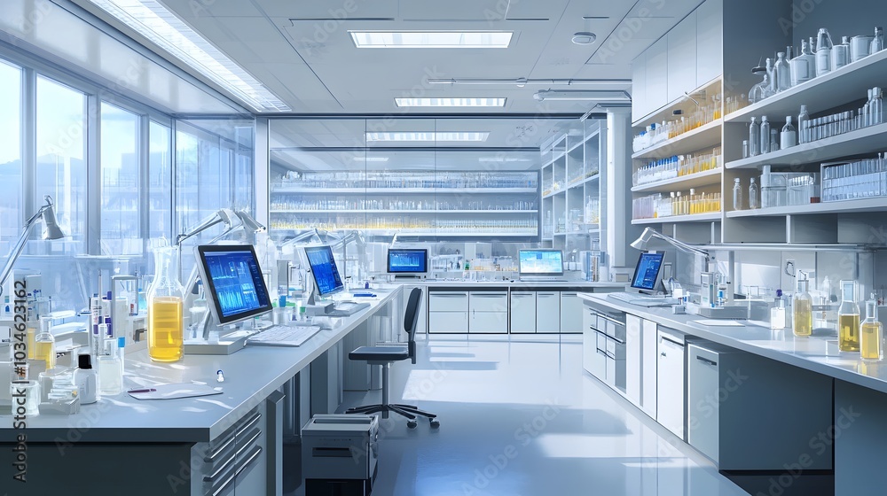science laboratory . 