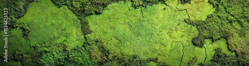 A close up of a mossy green surface with a textured and rough look, perfect for a background.