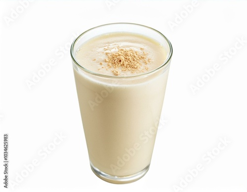 Creamy smoothie in glass