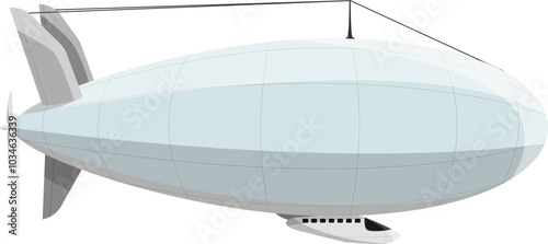 Vintage zeppelin flying. Retro air transport icon