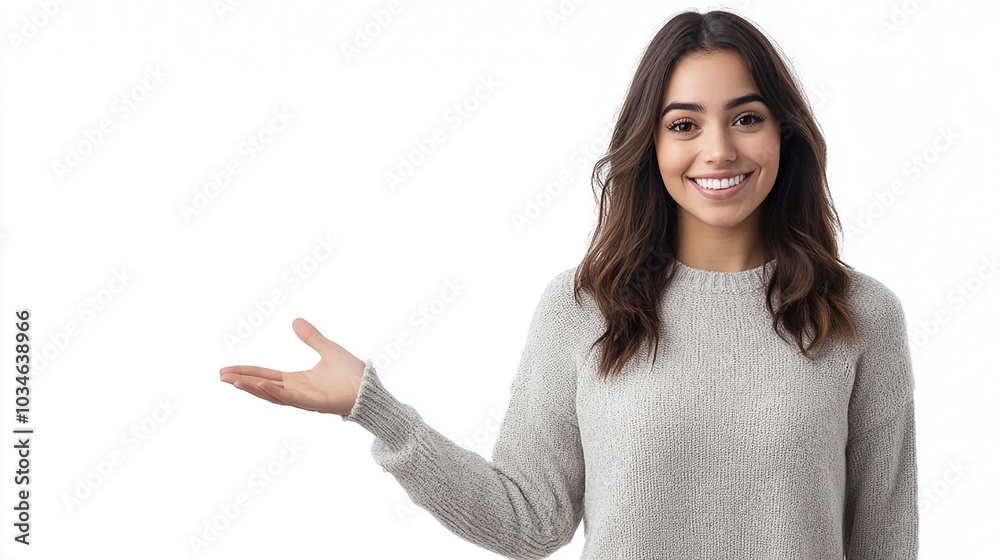 woman pointing at something woman pointing at something