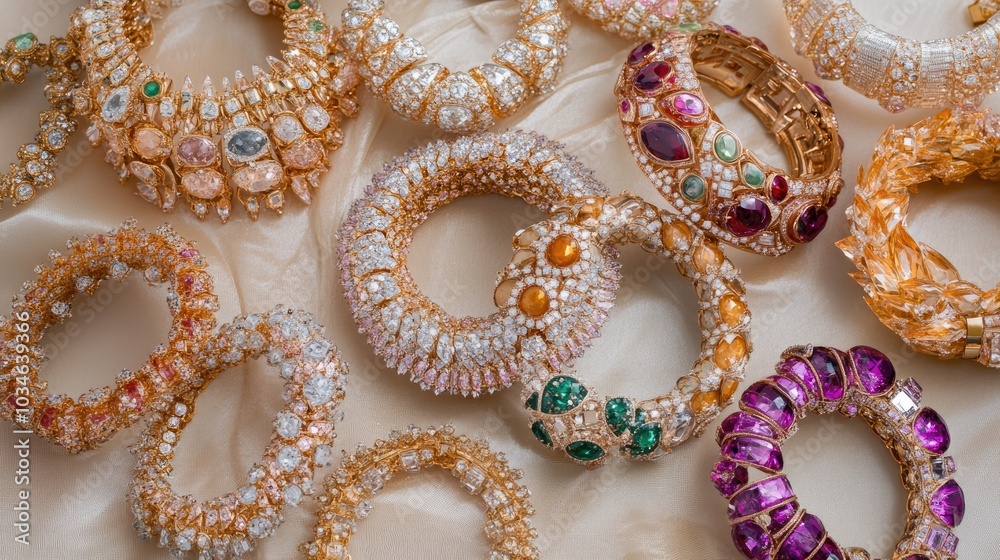 Elegant Collection of Colorful Gemstone Bracelets Elegant Collection of Colorful Gemstone Bracelets