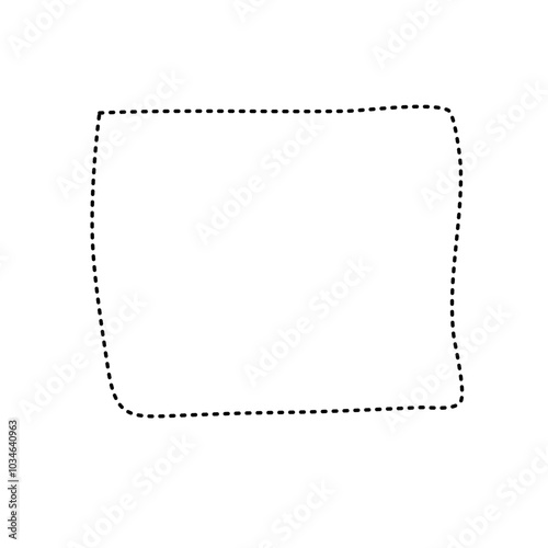 Dashed line rectangle