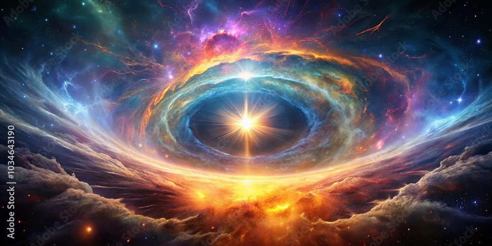 Cosmic Eye of Creation A Radiant Star Birth in a Nebula of Vivid Hues and Celestial Whispers Cosmic Eye of Creation A Radiant Star Birth in a Nebula of Vivid Hues and Celestial Whispers