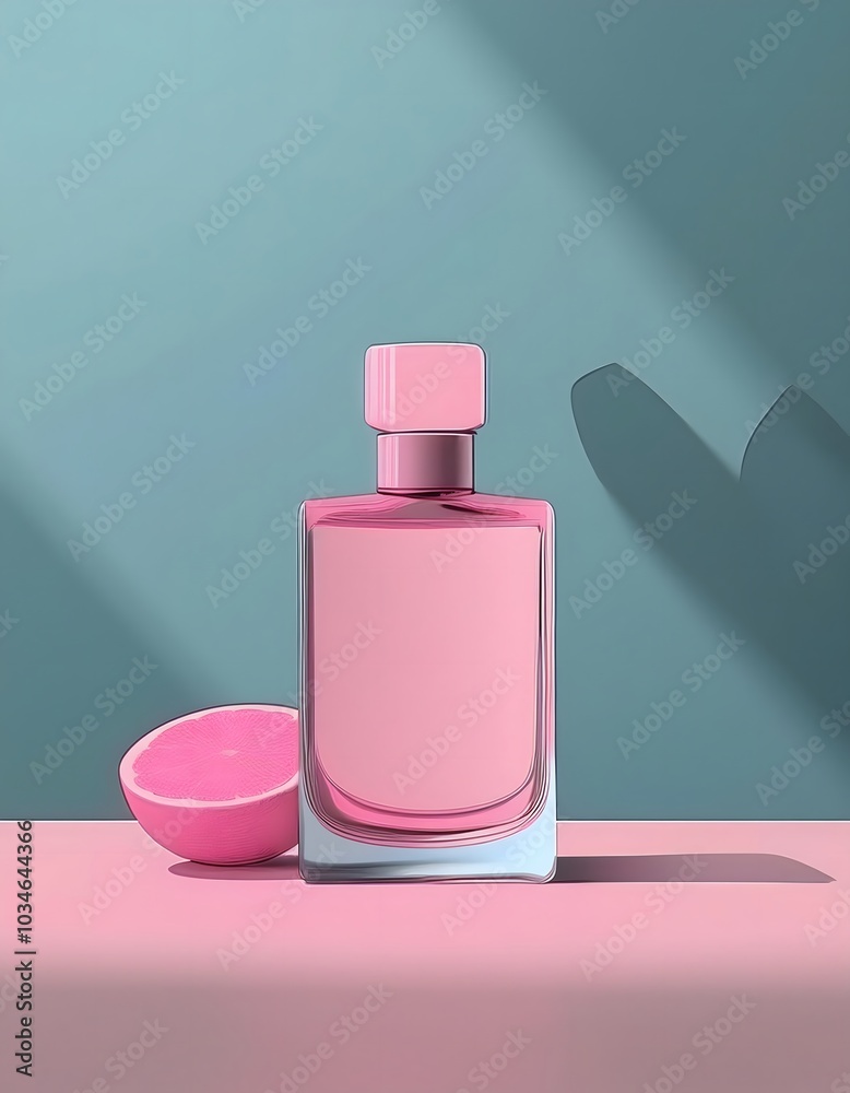 Product picture of perfume bottle advertising poster Simple, elegant design, looks expensive. Product picture of perfume bottle advertising poster Simple, elegant design, looks expensive.