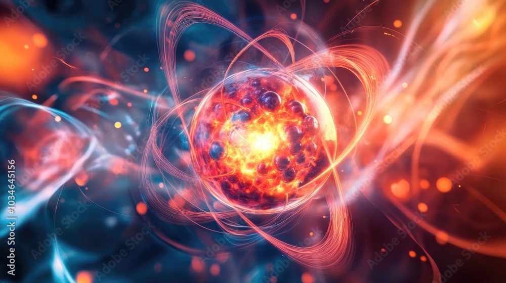 The complex interaction of protons and neutrons during atomic fusion The complex interaction of protons and neutrons during atomic fusion