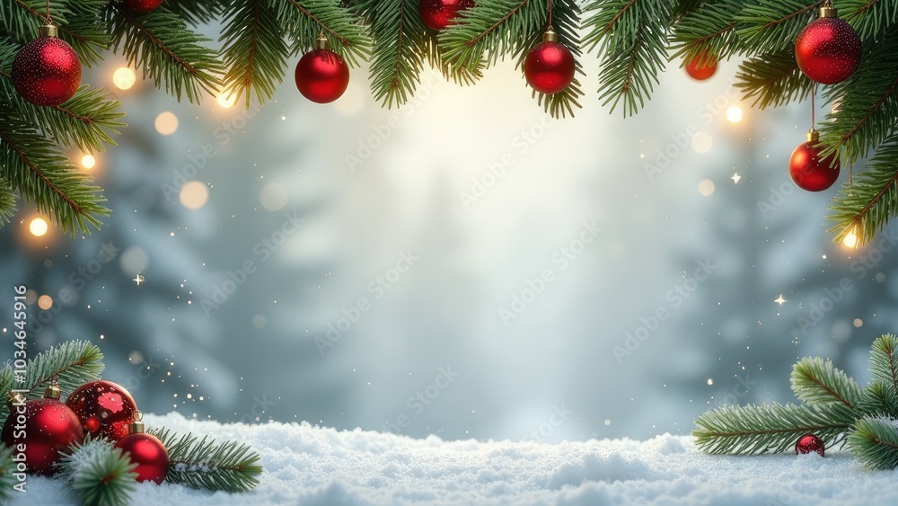 blurred christmas tree, snow, christmas, background blurred christmas tree, snow, christmas, background