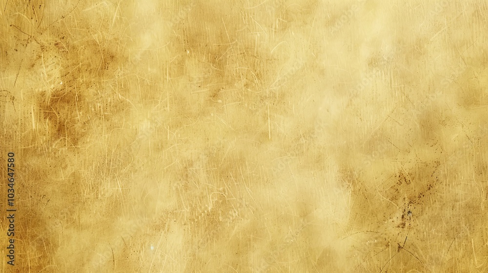Fototapeta premium A textured background with warm yellow tones and subtle scratches, perfect for vintage or rustic designs.