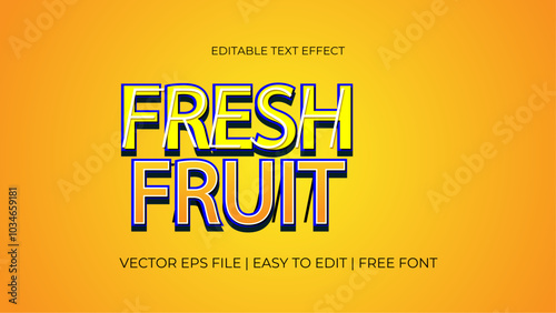 Refreshing Fresh Fruit Text Effect Design