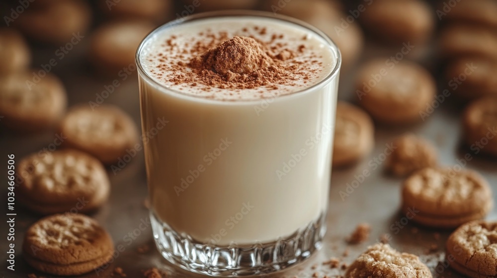 Eggnog with Cookies Eggnog with Cookies
