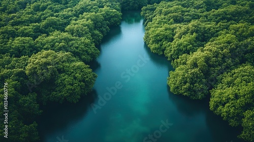 lush forest with clear river symbolizing sustainability analytics and nature impact monitoring perfect for illustrating environmental supply chain control and eco friendly practices.image