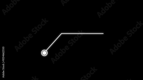 Hud callout rectangle text box animation, scoreboard, modern technologies.  Digital download progress or status bar of the digital interface head-up display