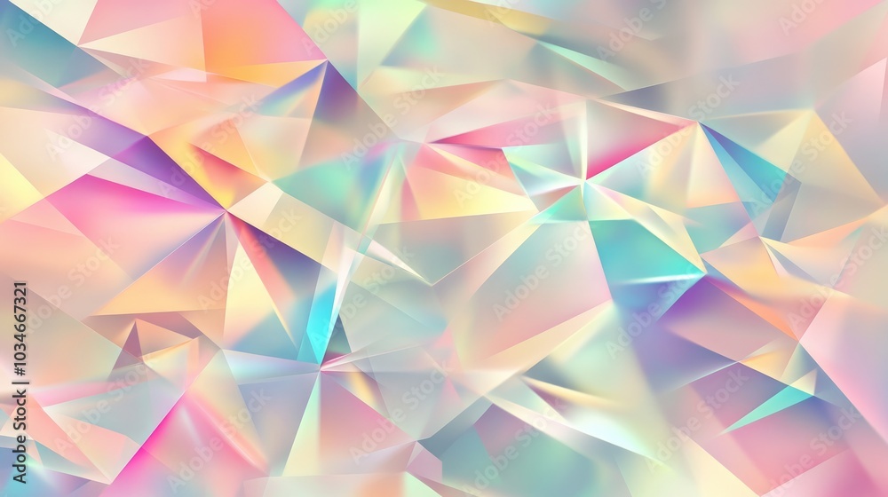 Low poly isometric geometric pattern featuring a glossy glitch effect Low poly isometric geometric pattern featuring a glossy glitch effect