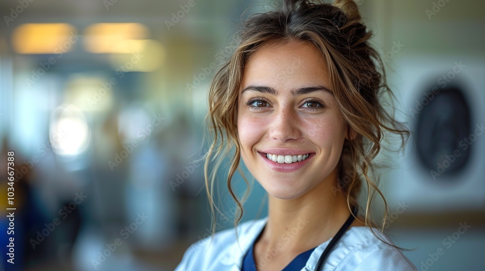 Smiling Female Doctor in a Hospital Smiling Female Doctor in a Hospital