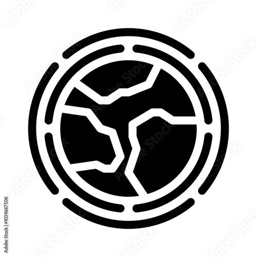 Ozone Layer Depletion glyph icon