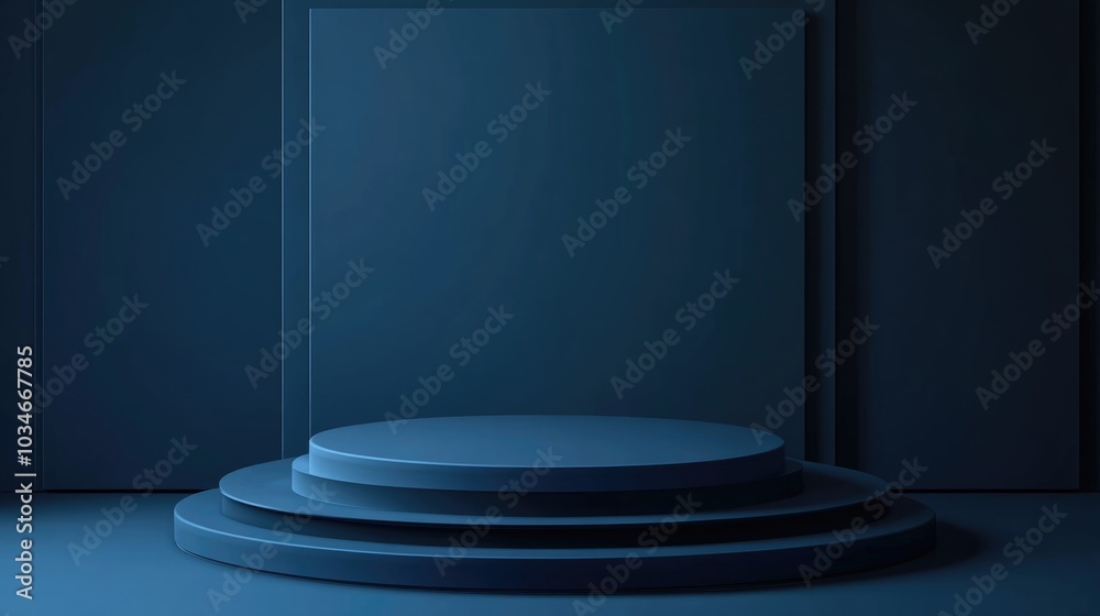 3D rendering of a podium background Mockup for product display Blank scene featuring an empty circular stage 3D rendering of a podium background Mockup for product display Blank scene featuring an empty circular stage