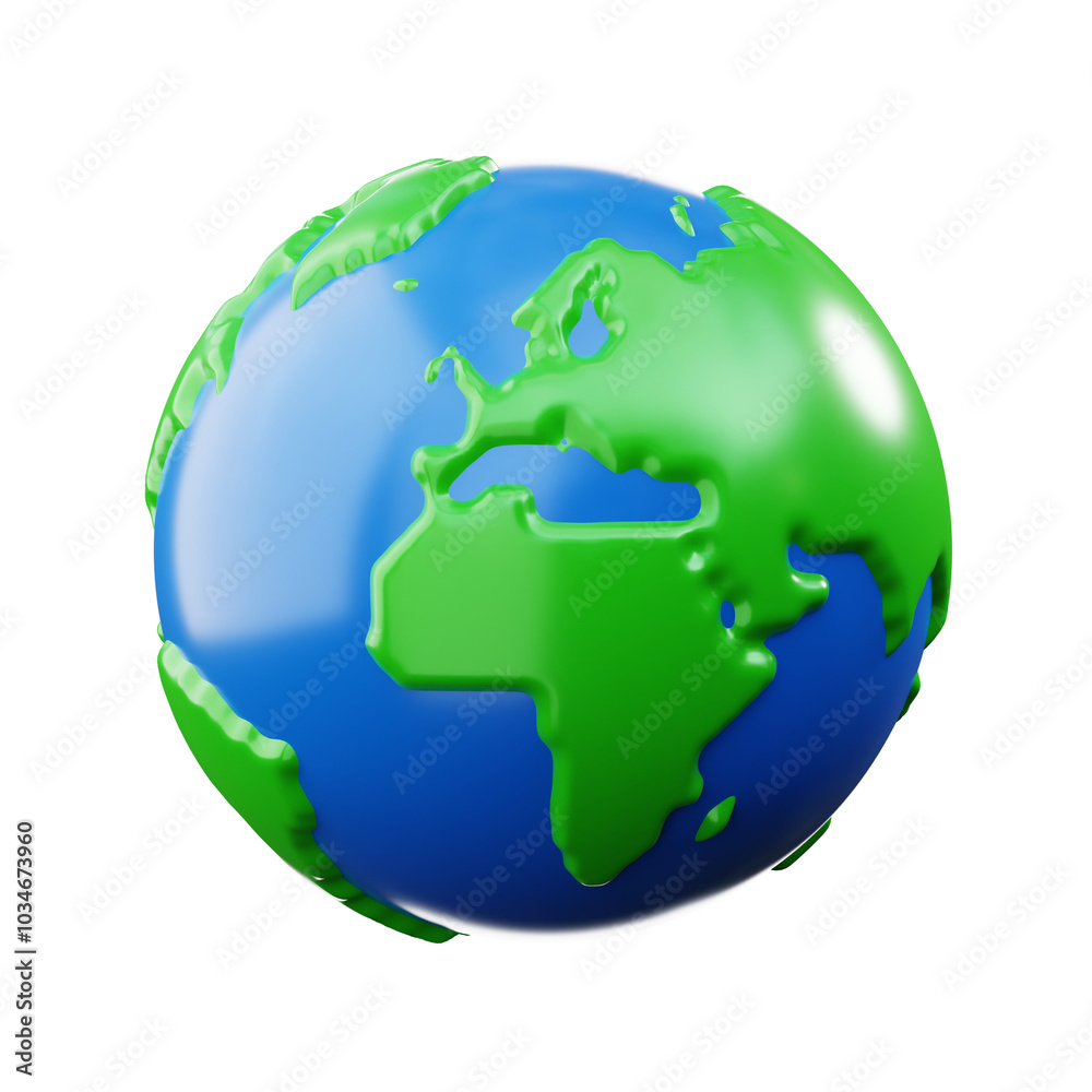 Earth 3D Illustration Earth 3D Illustration