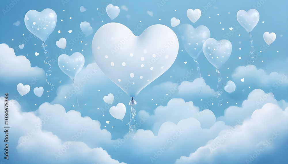 blue love 3d render sale promotion background blue love 3d render sale promotion background