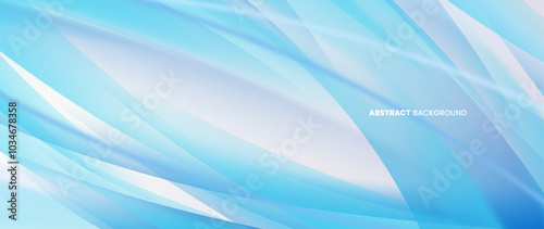 Blue abstract background with round objects overlapping each other forming a subtle and beautiful pattern. Vector template for digital lux business banner, contemporary formal invitation, luxury vouch