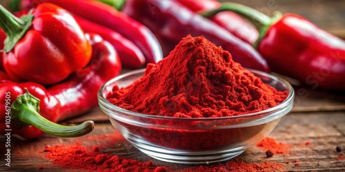 Vibrant red paprika oleoresin extract, used as a natural colouring and flavouring in food products, Paprika photo