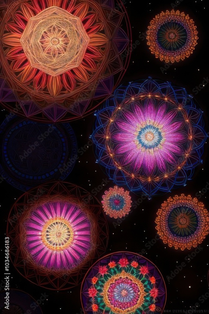 colorful Flower of Life wallpaper colorful Flower of Life wallpaper