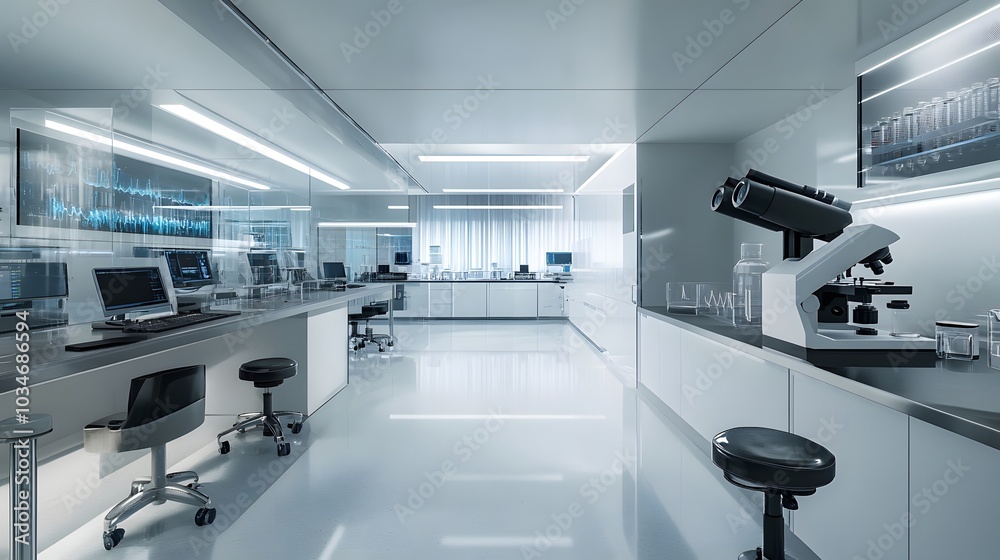 Research laboratory healthcare and medicine microscope. Research laboratory healthcare and medicine microscope.