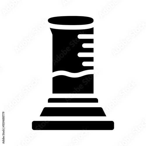 Graduated Cylinder glyph icon