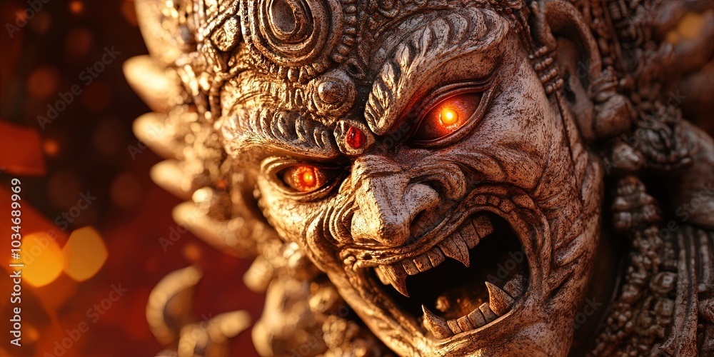 Fototapeta premium durga puja statue