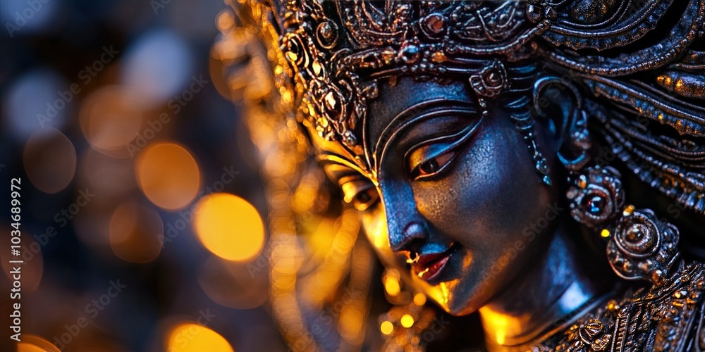 Obraz premium durga puja statue