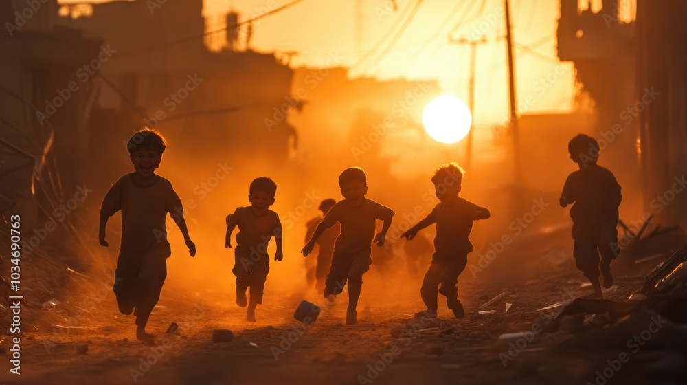 Fototapeta premium children of war