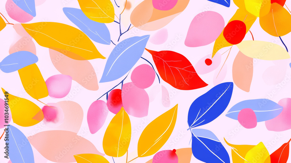 fruit print and plants print in orange yellow pink purple colored citrus branches exotic seamless patchwork pattern. fashion trendy banner background for fabric textile design wallpaper fruit print and plants print in orange yellow pink purple colored citrus branches exotic seamless patchwork pattern. fashion trendy banner background for fabric textile design wallpaper