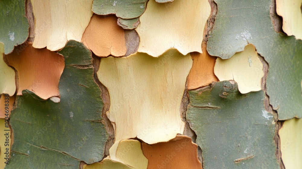 Obraz premium Closeup, intricate texture of tree trunk with numerous holes detailed