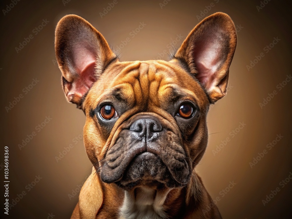 An alluring Frenchie with its signature wrinkles and irresistible charm. An alluring Frenchie with its signature wrinkles and irresistible charm.