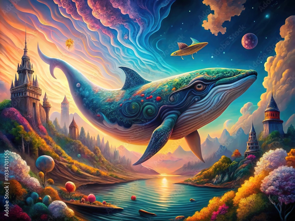 A stroke of genius breathes life into a whale, its majestic silhouette blurring the lines between art and reality. A stroke of genius breathes life into a whale, its majestic silhouette blurring the lines between art and reality.
