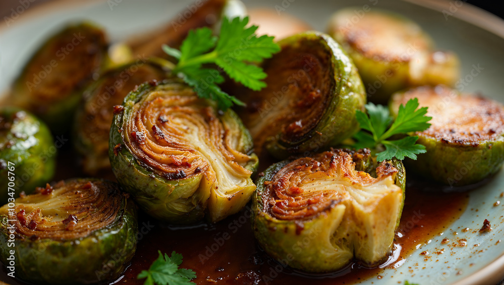 Oven roasted brussels sprouts with balsamic glaze and crispy pancetta, perfectly caramelized. Oven-roasted Brussels sprouts with a rich balsamic glaze and crispy pancetta, perfectly caramelized. Oven roasted brussels sprouts with balsamic glaze and crispy pancetta, perfectly caramelized. Oven-roasted Brussels sprouts with a rich balsamic glaze and crispy pancetta, perfectly caramelized.
