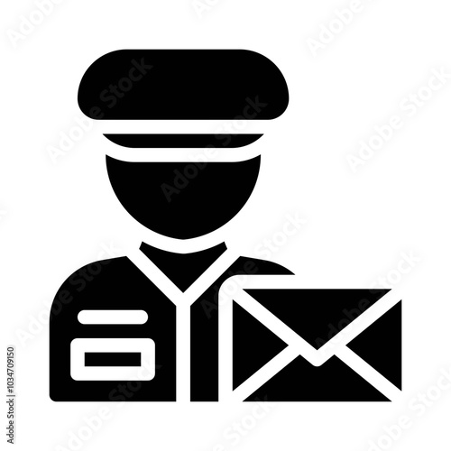 Postman glyph icon